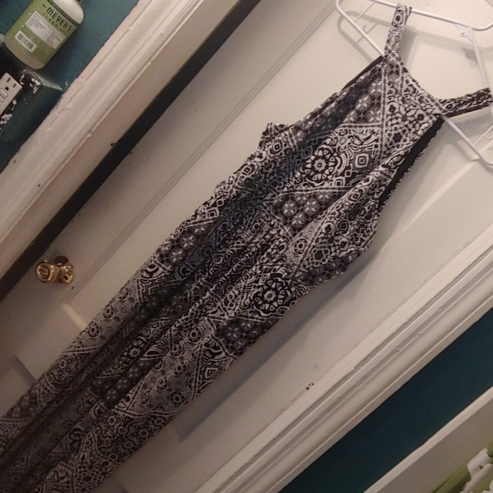 Halter scoop neck dress